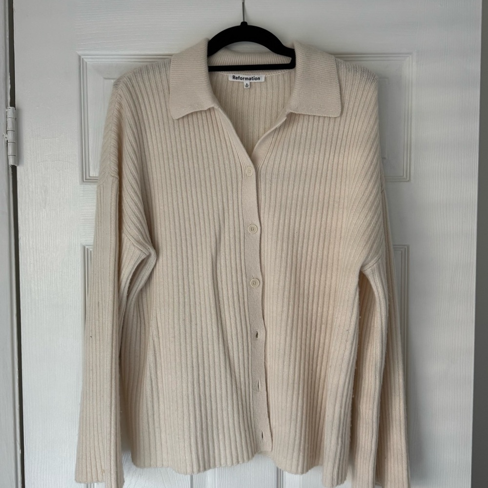Reformation Fantino Cashmere Sweater Cardigan